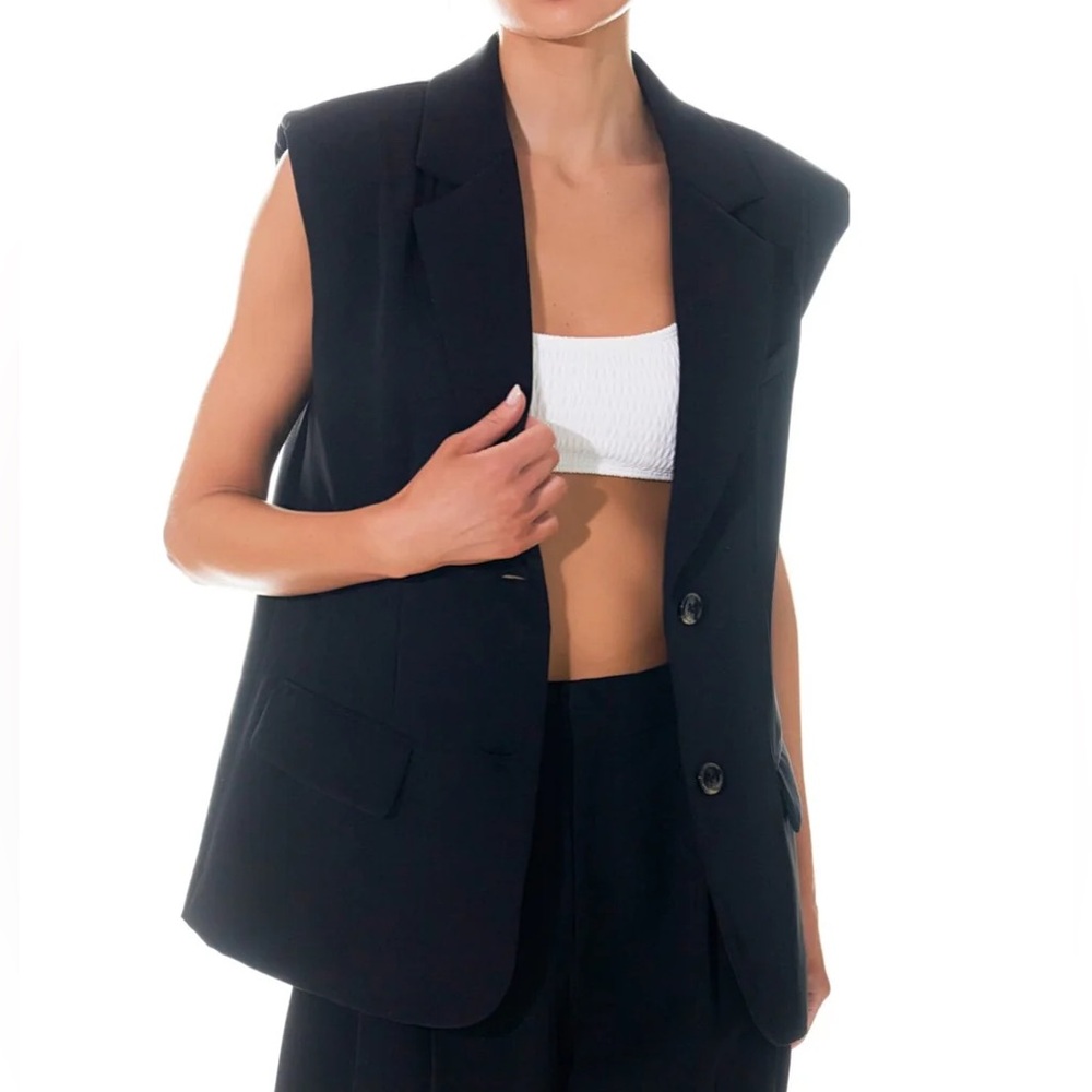 Oversized Blazer Vest